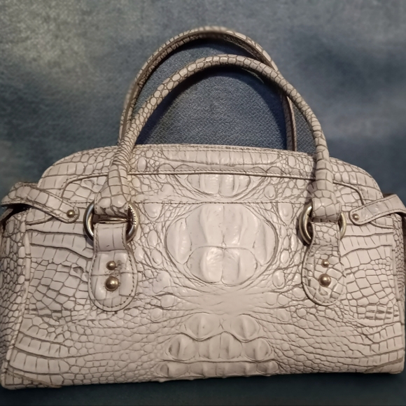 Brahmin Medium Ivory Satchel Bag - Picture 10 of 15